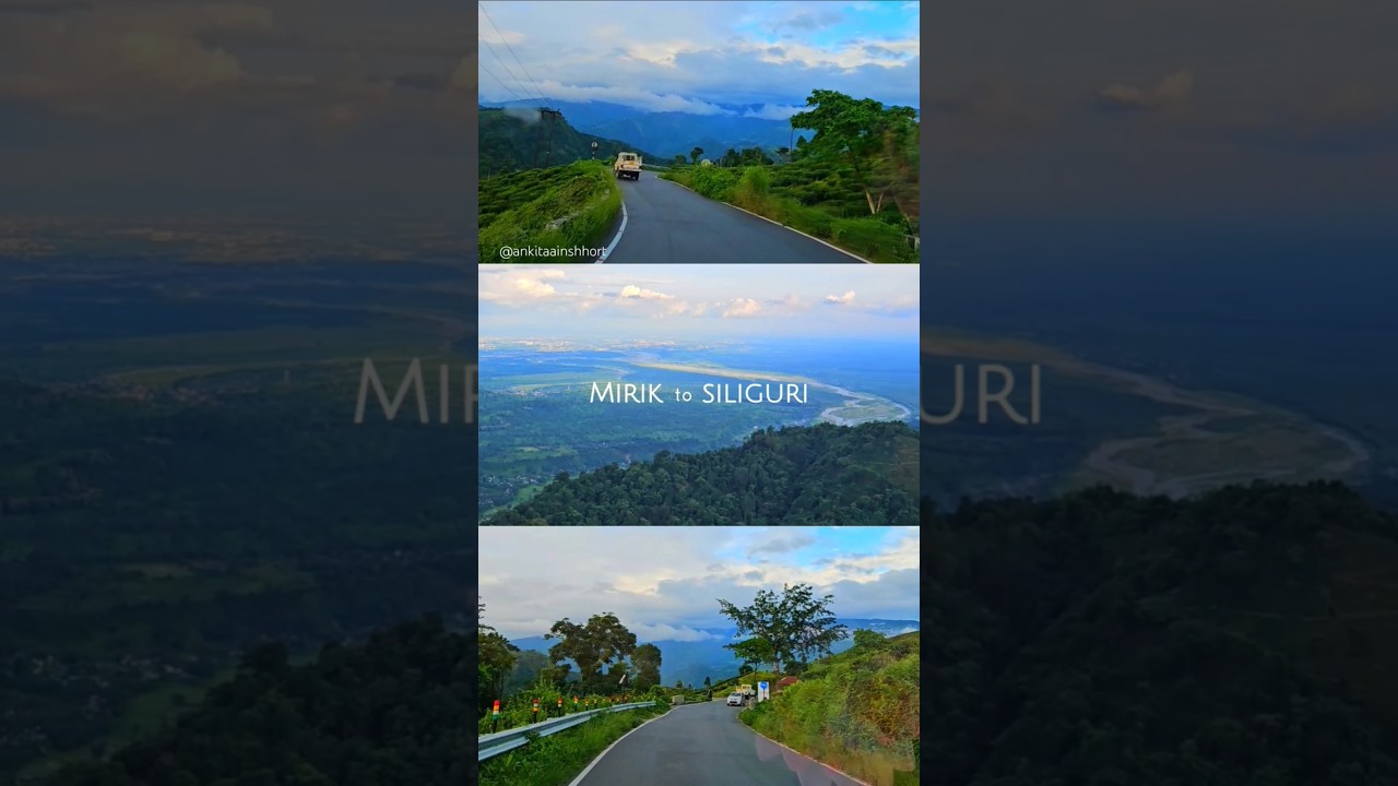 Mirik to Siliguri route 🏞🩷 