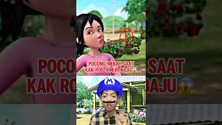 Pocong Merah Saat Upin Ipin Jemur Baju‼️😱 #shorts #animasi #upinipin #fyp