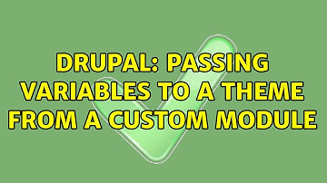 Drupal: Passing variables to a theme from a custom module