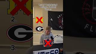 The Last 5 Teams to go undefeated in college football are: