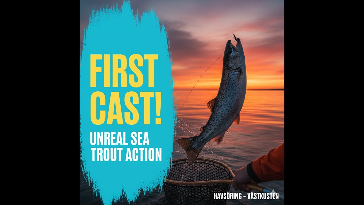 Fish on First Cast! Coastal Fly Fishing- Sea Trout - Havsöring- Flugfiske - Västkusten!