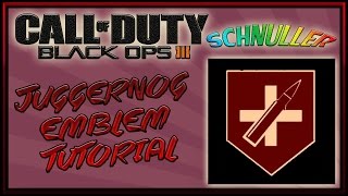 BLACK OPS 3: How to Make a Juggernog Emblem on BO3 (Emblem Editor Tutorial)