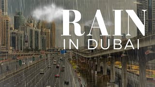 Rare Heavy Rain in Dubai Desert| JLT Lakes in Rain