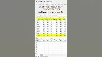 How to Extract Specific Rows or Columns in Excel