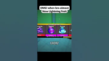 OMG When Bros Luck New Yellow Lightning Fruit Bloxfruits Roblox Viralvideo Fyp Shorts 
