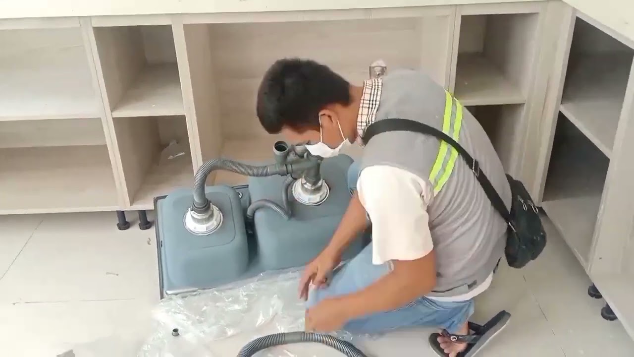 ការតម្លើង សុីងលាងចាន&ចង្គ្រានហ្គាស