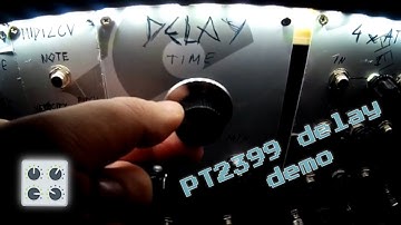 Simple PT2399 delay synth module demo