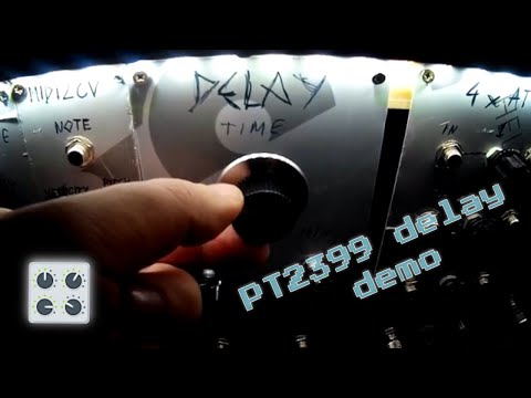 Simple PT2399 delay synth module demo