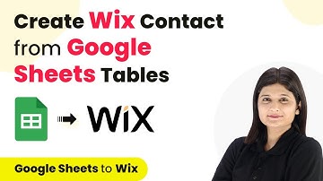 How to Create Wix Contact from New Google Sheets Tables Row