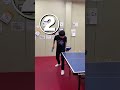 ロングサーブの練習 #tabletennis #pingpong #卓球