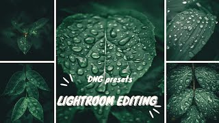 How to Edit MOODY GREEN |  Lightroom Mobile Tutorial