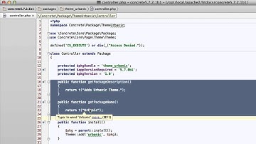 Packaging a Theme in concrete5