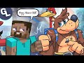 Minecraft Steve Meets Banjo Kazooie