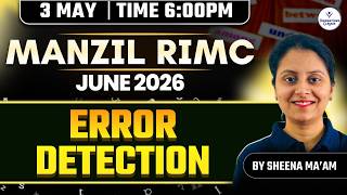 Error Detection Tricks &amp; Practice | RIMC 2026 English | Sainik School &amp; RMS Preparation