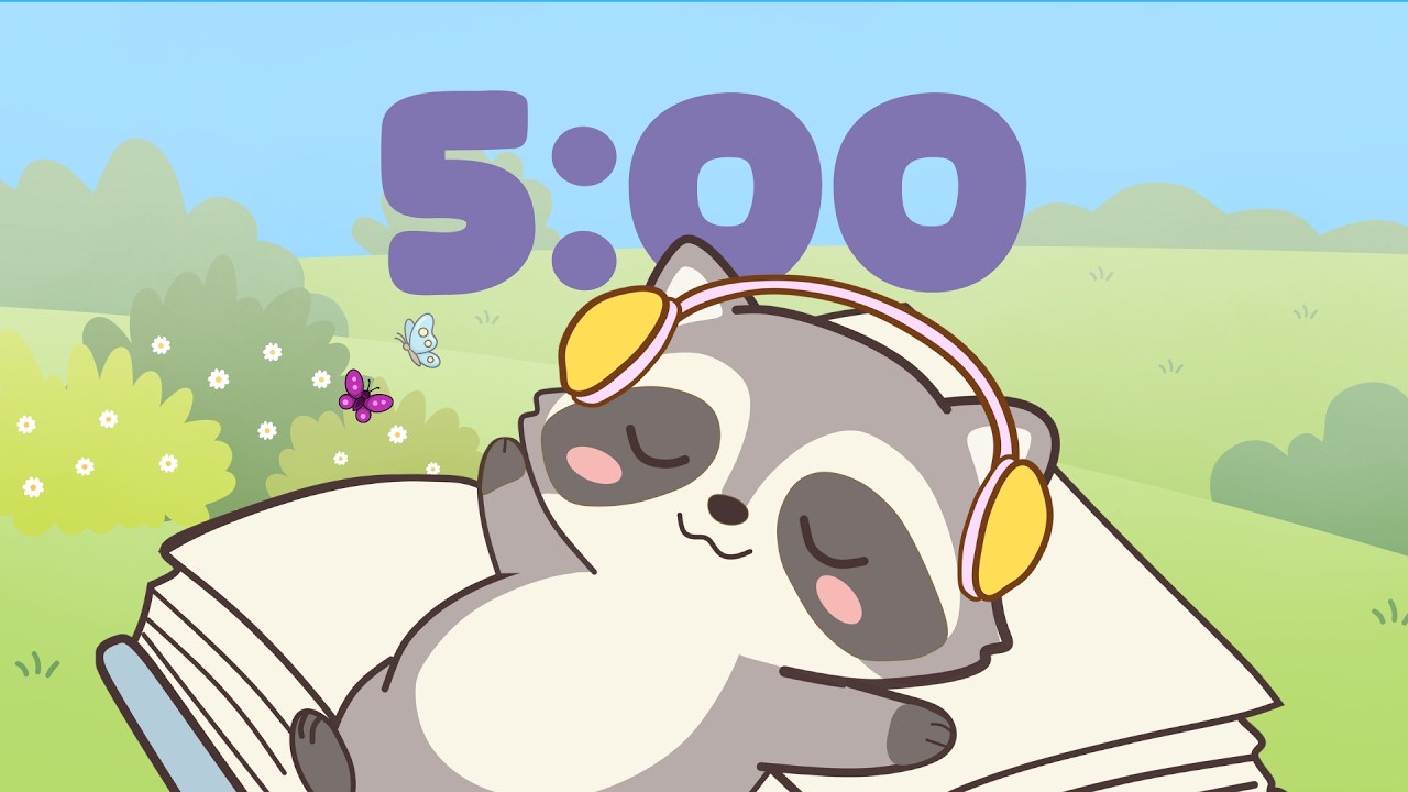 5 Minute Timer ⏰ Study Timer for Classroom Focus 🎶 Calming Music - YouTube