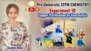 Pre u STPM Chemistry Experiment 10 Electrolysis Purification Copper