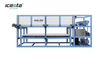 Direct Cooling block ice machine 10 tons daily Customized in Icesta