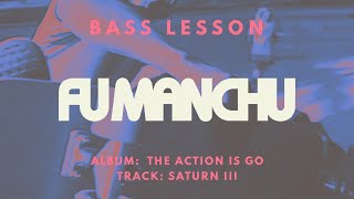 How to play Saturn III by Fu Manchu // Stoner Doom Bass Lesson