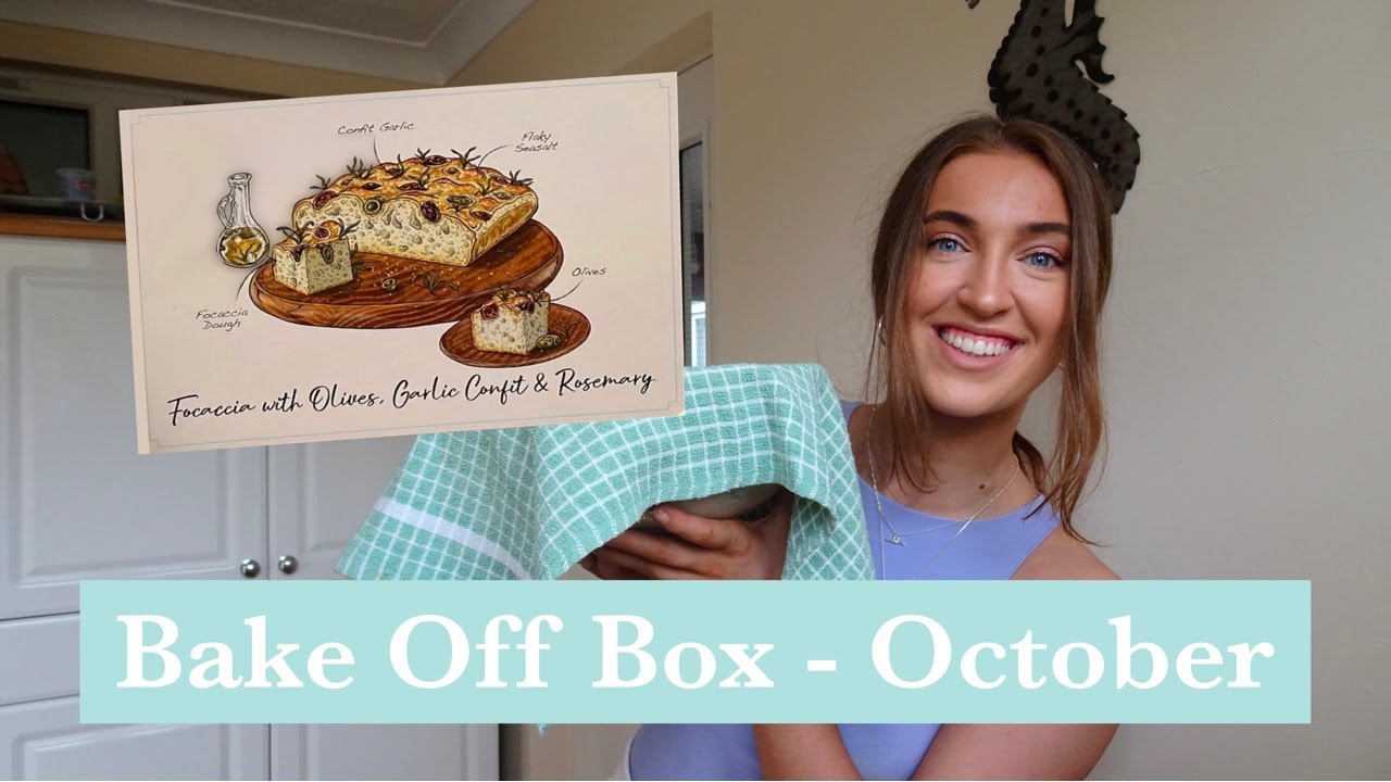 Bake off box | October | Focaccia | GBBO | Kira Goode