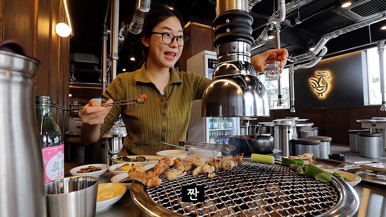 Куриное мясо, сундубуччигэ, калгуксу и соджу