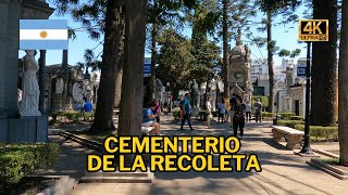 Recorrido Completo | Cementerio de la Recoleta | Buenos Aires Argentina 4K