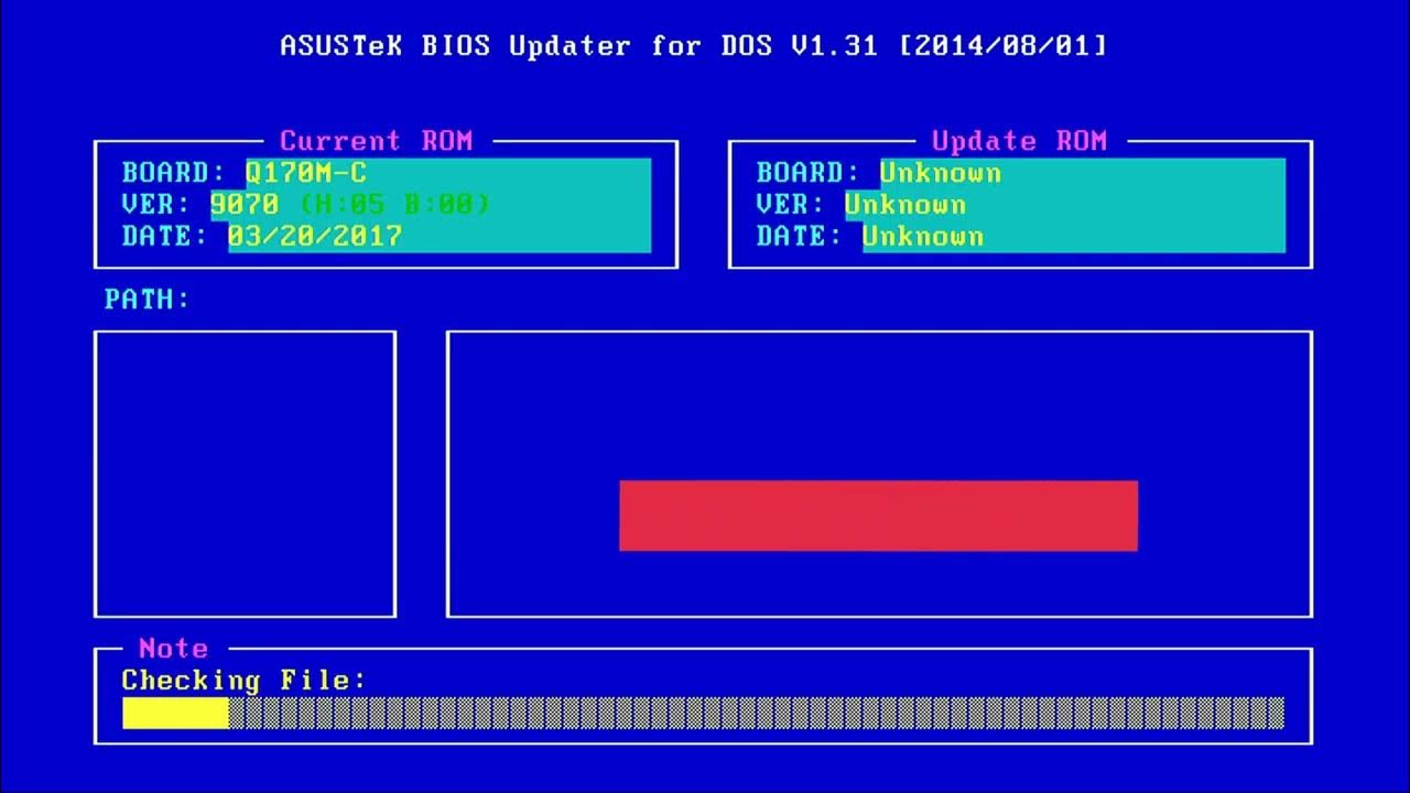 How To Update Asus Q170MC Bios Update Under DOS Asus BIOSUtilities