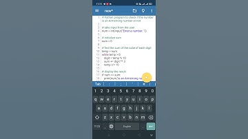 Python Program to Check Armstrong Number