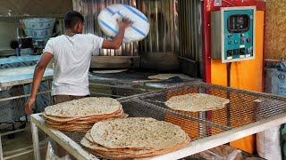 The Traditional Way to Make Whole Wheat Taftoon Bread | Amazing Bakery Skills