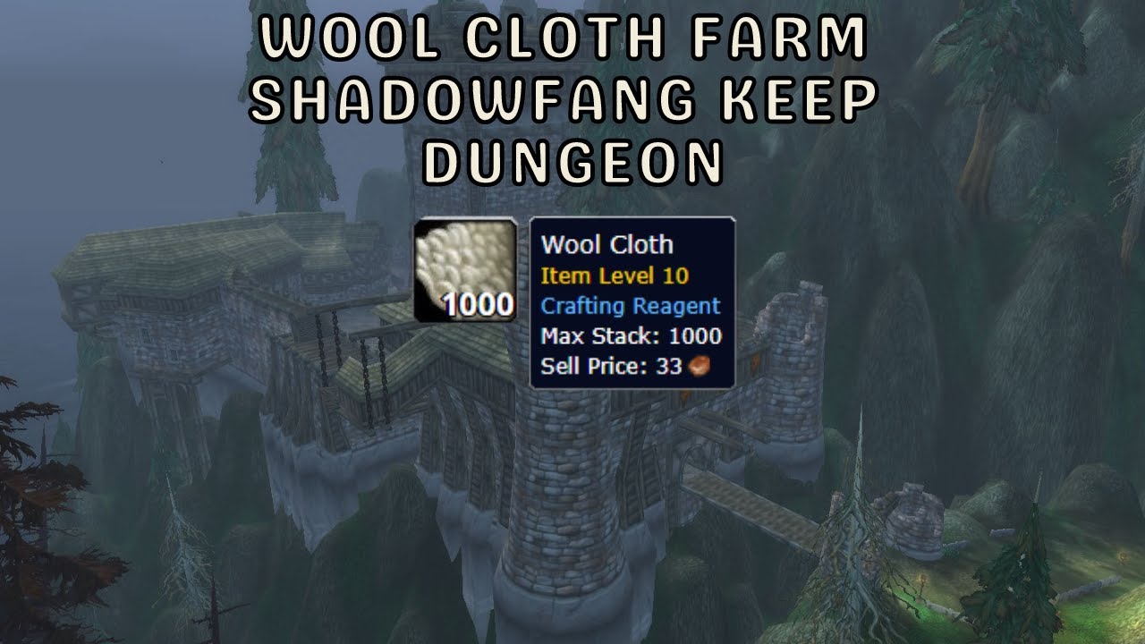 Wool Cloth Farm Retail WoW YouTube
