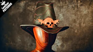 Witch hunter skull hat leather pattern tutorial