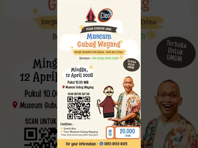 Pekan Dongeng Anak di Museum Gubug Wayang