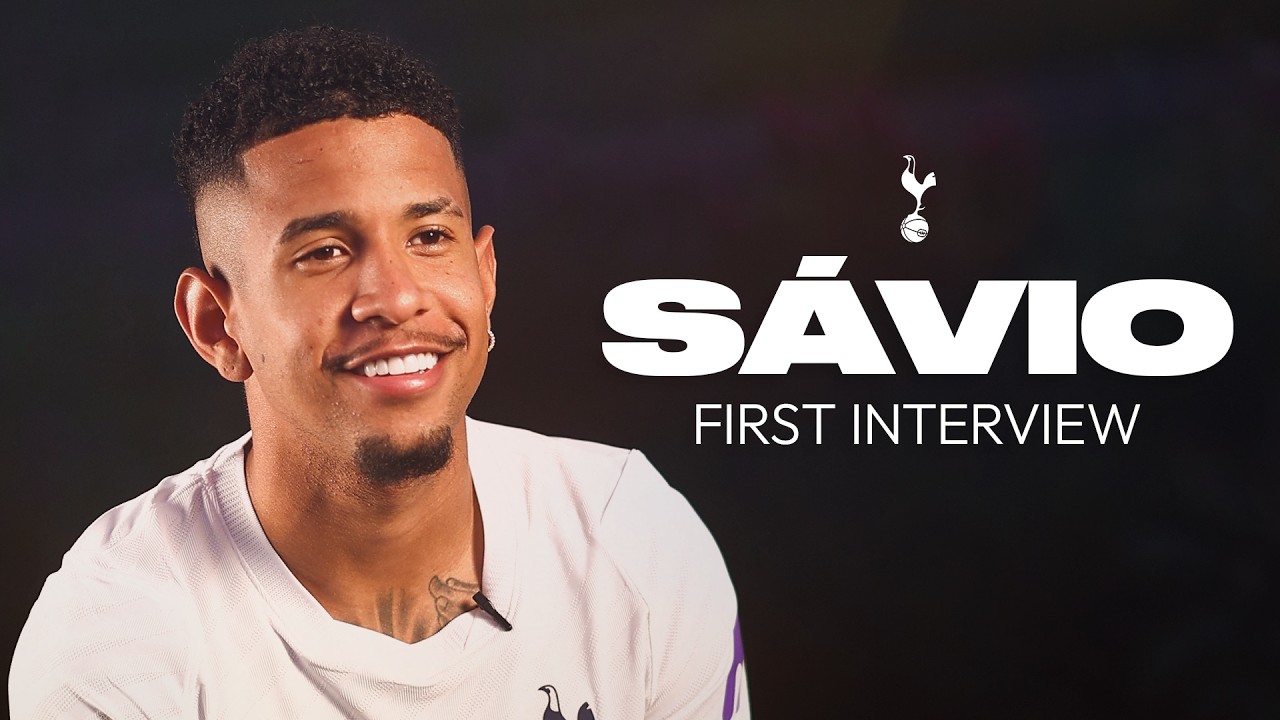 Sávio's first Spurs interview! 🗣️