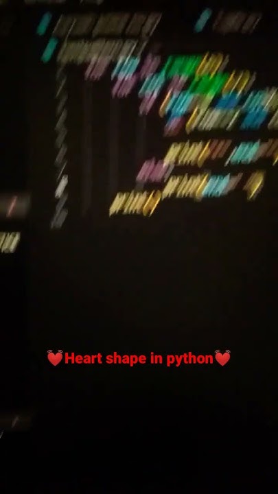 How to make//💓 //Heart// 💓using Python🐍 #shorts #ytshorts #coding # ...