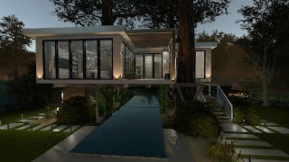 HOUSE FLIPPER The Summer House into Glass Tree House Walkthrough