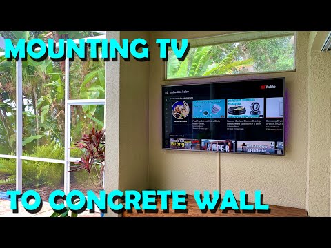 How To Hang A Tv On An Exterior Stucco Wall?