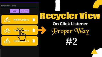 RecyclerView OnClickListener (Best practice) || Details Page