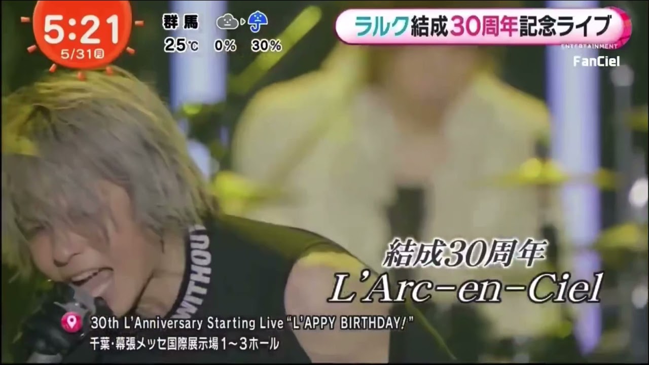 Watch L'Arc-en-Ciel 30th L'Anniversary