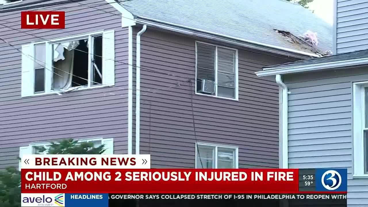 Hartford Fire: 1 Adult, 1 Child In Serious Condition After Overnight ...