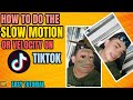 How to do the velocity or slow motion on tiktok   easy tutorial