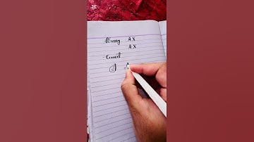 How to write capital ( A) using cut marker in English writing tutorial #shortvideo #handwriting