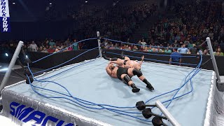 Brock Lesnar vs Big Show Superplex Ring Collapse | WWE 2k22 Recreation screenshot 3