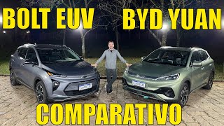 Comparativo: BYD Yuan x Chevrolet Bolt EUV