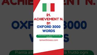 21. ACHIEVEMENT n. B1 Meaning in Italian | Oxford 3000  Words | Spoken English by Biddrup Mallick