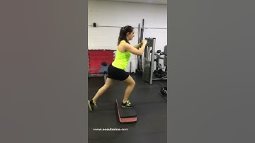 Afundo alternado no step