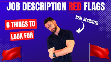 How to Spot RED FLAGS in a Job Description