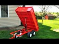 ATV Dump Trailer DT-4000 with electric over hydraulic dump.