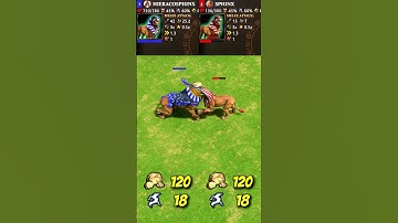 Hieracosphinx vs Sphinx (Age of Mythology: Retold) #Shorts