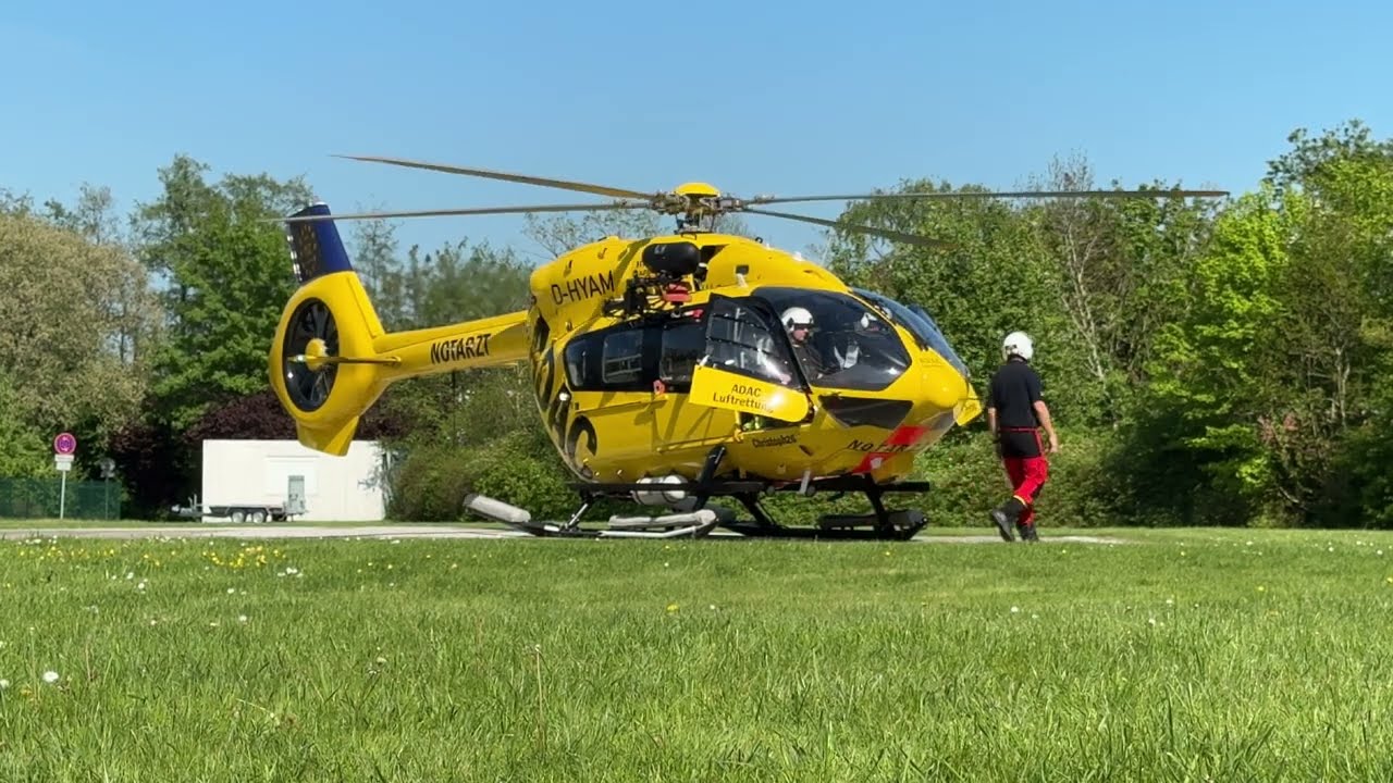 ADAC Luftrettung | Start Christoph 26 | Airbus H145 D2 | D-HYAM | Klinikum Emden