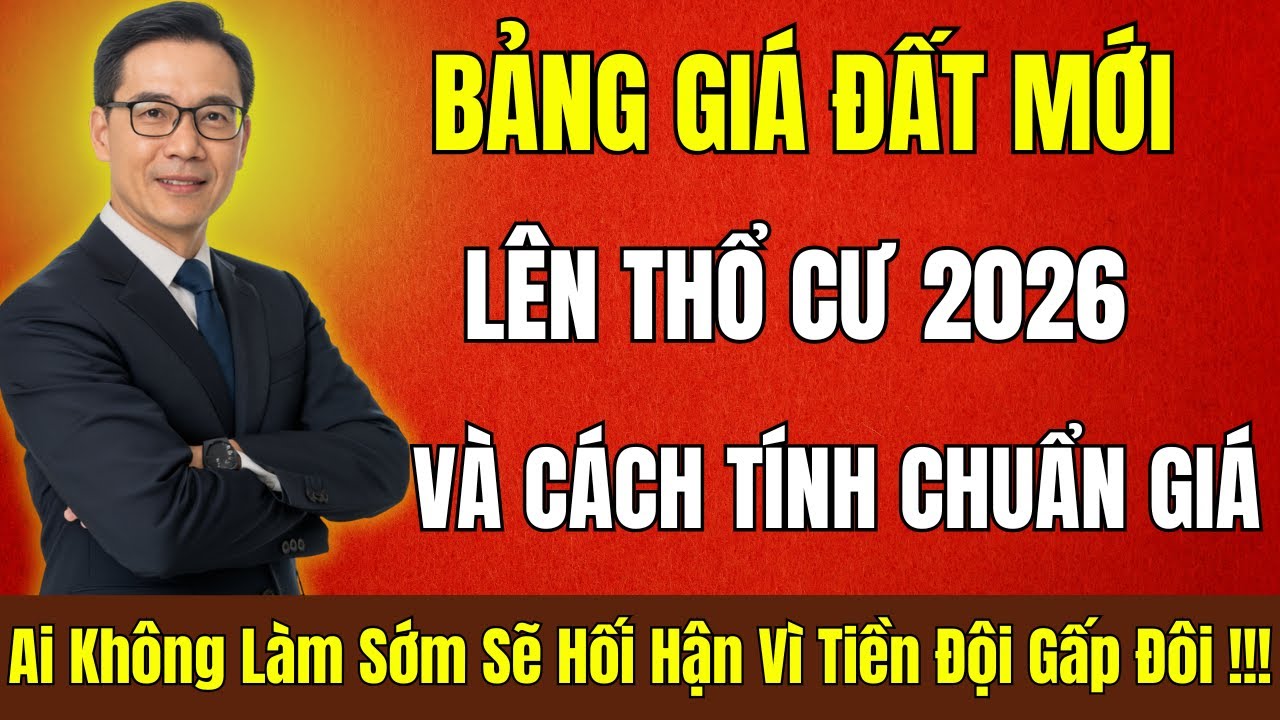 Bảng Giá Thổ Cư 2026 Tăng Mạnh – Làm Sớm Giảm Ngay Trăm Triệu!