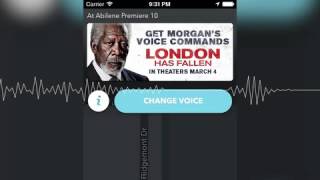 Morgan Freeman Voice For Waze GPS Navigation App (Example) screenshot 3